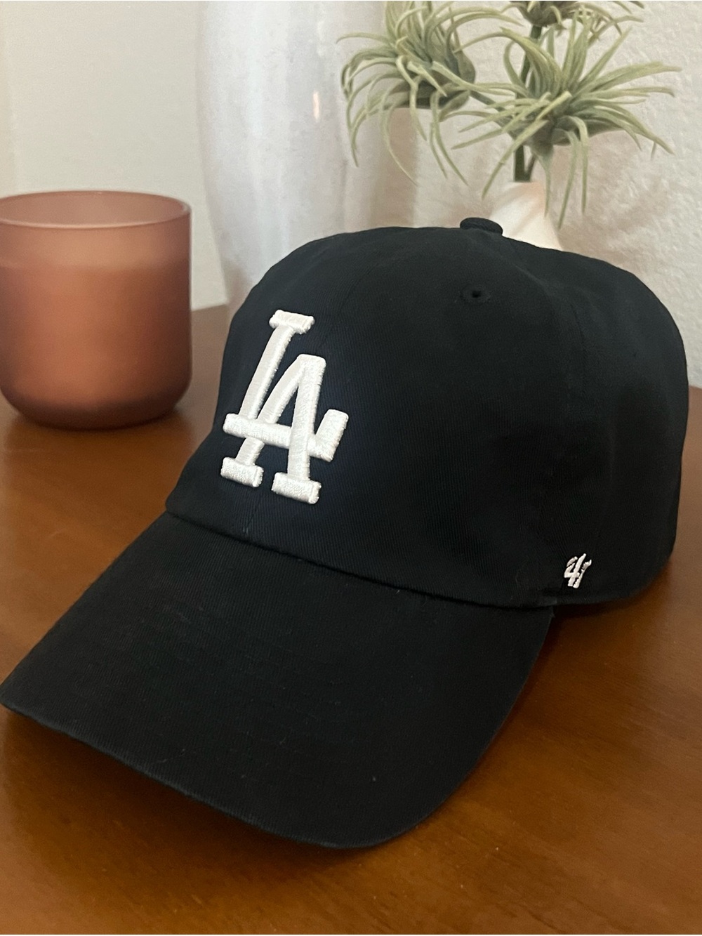 Los Angeles Dodgers MLB Black 47 Brand Clean Up Relaxed Fit Strapback Hat